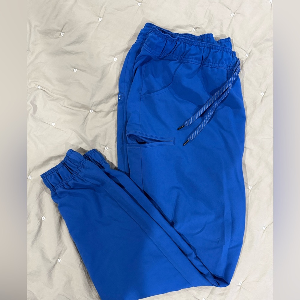 Jaanuu Women’s Jogger Scrub Pants Royal Blue 1X